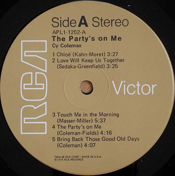Cy Coleman - The Party's On Me - Image 2