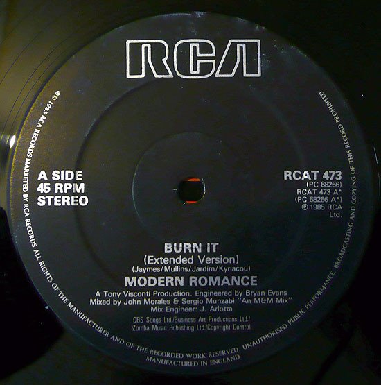 Modern Romance - Burn It - Image 2