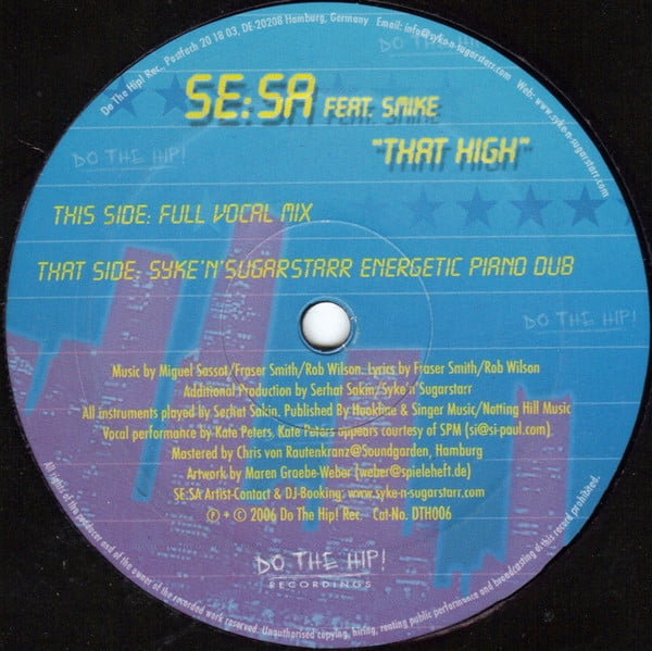 Se:Sa Feat. Smike - That High - Image 2