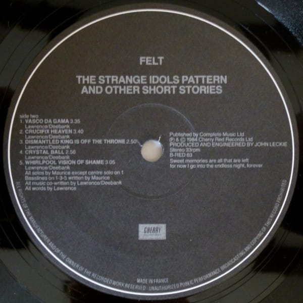 Felt - The Strange Idols Pattern And Other Short Stories - Image 4